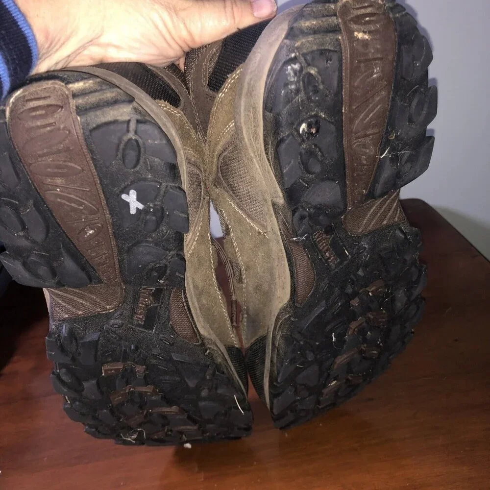 EVEREST Mens Leather Brown Hiking Boots Size 12 Ankle Utility‎ Outdoors - Picture 11 of 13